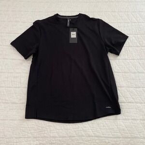 Motion Mens Black Onyx Performance Mesh Short Sleeve T-Shirt AM16KT033 L NWT